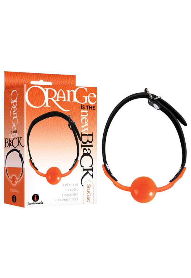 Orange Is The New Black - Siligag - Black/Orange Ball Gag