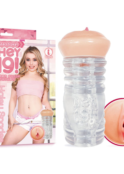 Hey 19! Haley Spades - Flesh/Clear Teen Vagina Stroker