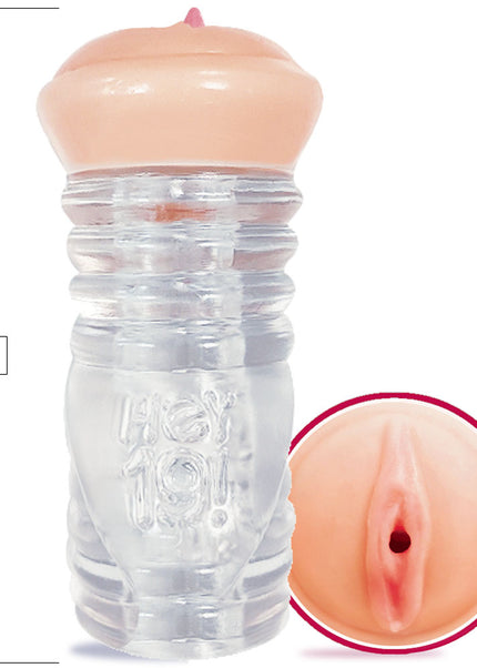 Hey 19! Haley Spades - Flesh/Clear Teen Vagina Stroker