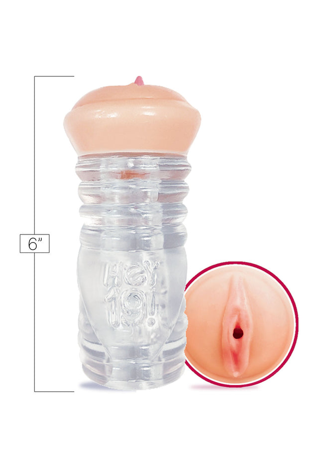 Hey 19! Haley Spades - Flesh/Clear Teen Vagina Stroker
