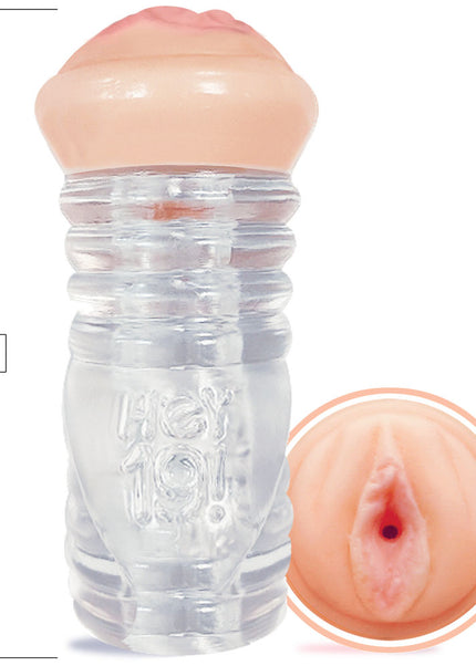 Hey 19! Nadia Styles - Flesh/Clear Teen Vagina Stroker