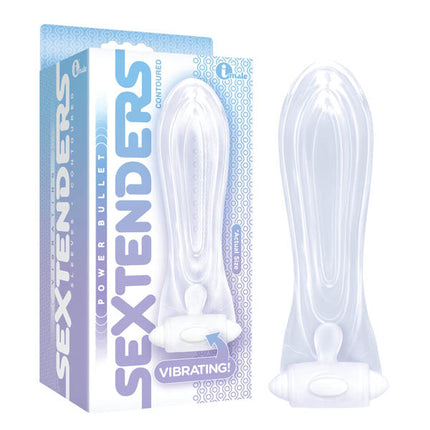 Vibrating Sextenders Contoured - Clear 12.7 cm (5'') Vibrating Penis Sleeve