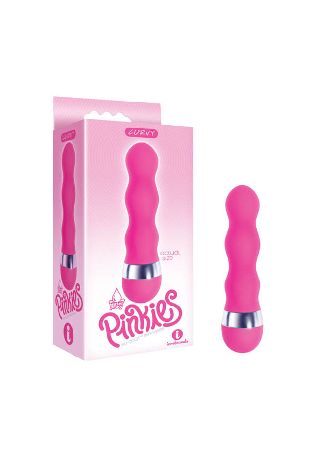 The 9's Pinkies, Curvy - Pink 11.4 cm (4.5'') Vibrator