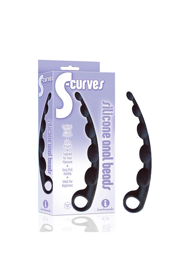 The 9's S-Curves - Black Anal Beads