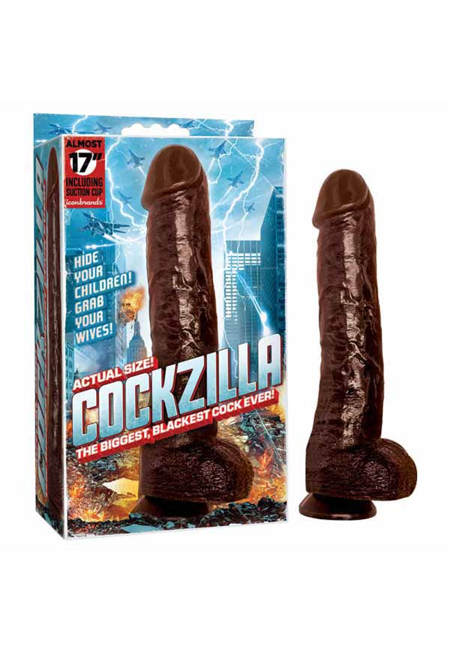 Cockzilla - Black 43 cm (17'') Dong