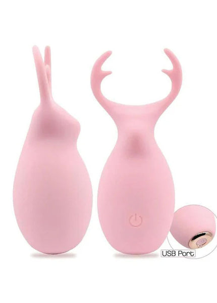  Hello My Deer - Pink - Pink USB Rechargeable Stimulator