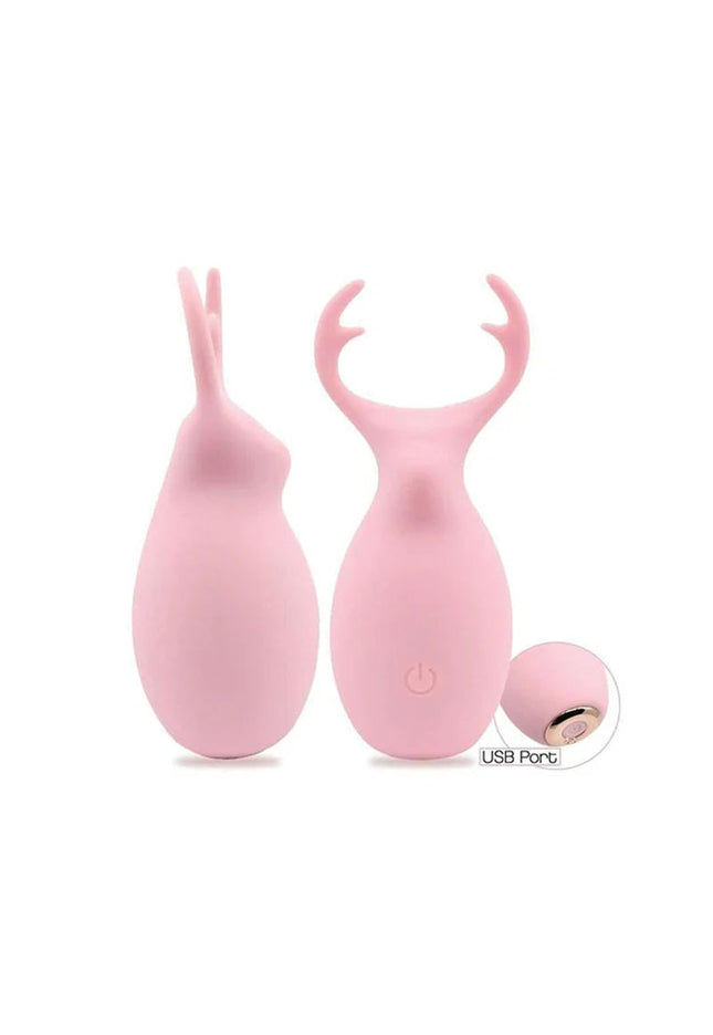  Hello My Deer - Pink - Pink USB Rechargeable Stimulator