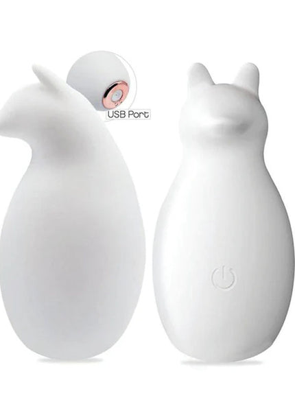  Sexy Like A Fox - White - White USB Rechargeable Stimulator