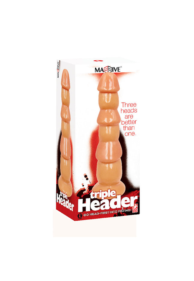 Massive Triple Header - Flesh 3 Dick Head Dildo