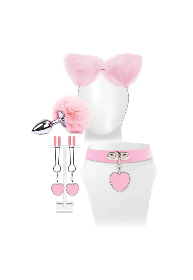 Try-Curious Kitty Kit - Pink Cosplay Kit - 5 Piece Set