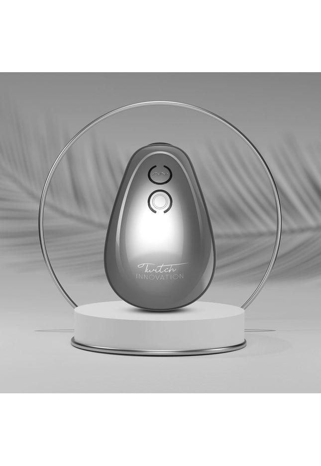 Twitch 1 - Silver - Silver USB Rechargeable Suction Vibrator