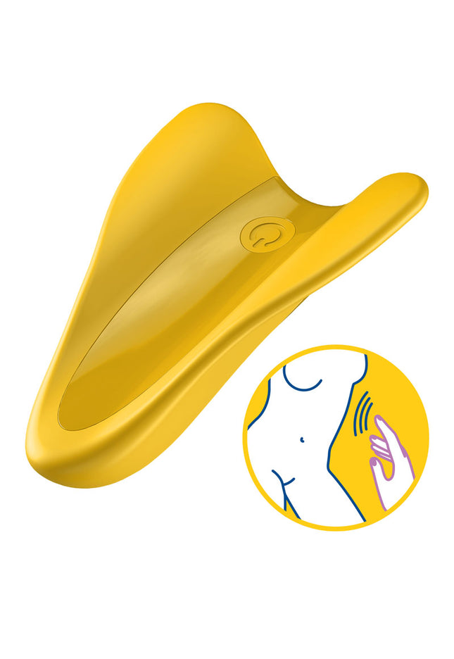 Satisfyer High Fly - Yellow USB Rechargeable Finger Stimulator