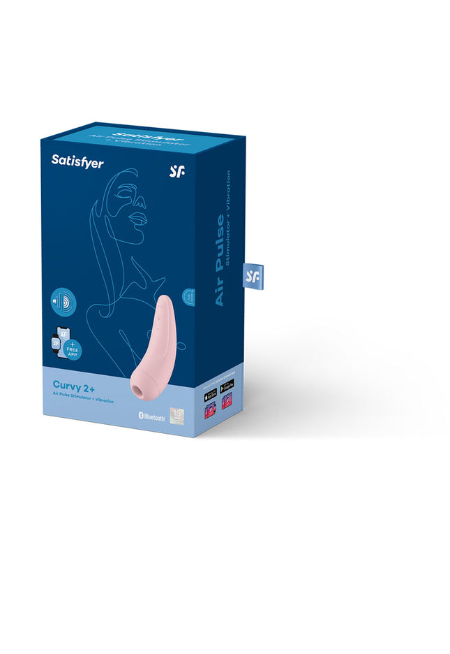 Satisfyer Curvy 2+ - App Contolled Touch-Free USB-Rechargeable Clitoral Stimulator with Vibration