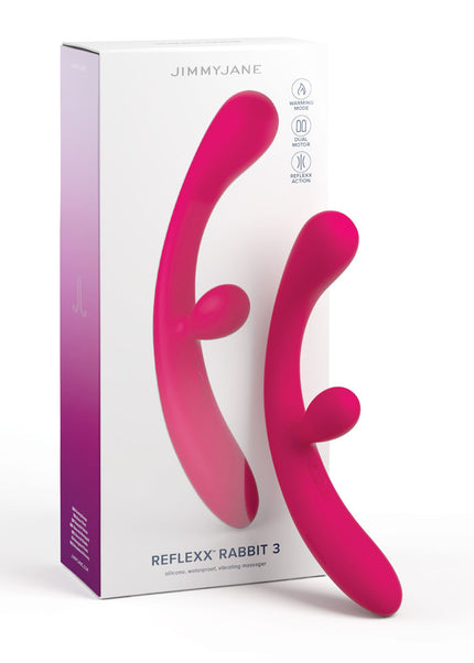 JimmyJane Reflexx Rabbit 3 - Pink 23 cm USB Rechargeable Vibrator