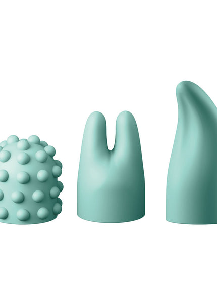 JimmyJane Canna - Teal 21.8 cm Massage Wand with 3 Interchangeable Heads