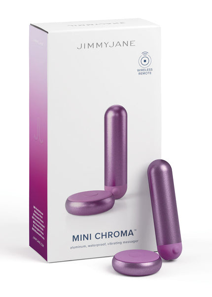 JimmyJane Mini Chroma - Purple - Purple 7.8 cm USB Rechargeable Bullet with Wireless Remote