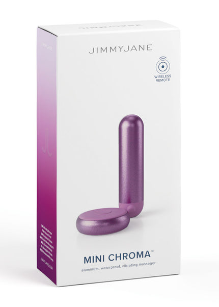 JimmyJane Mini Chroma - Purple - Purple 7.8 cm USB Rechargeable Bullet with Wireless Remote