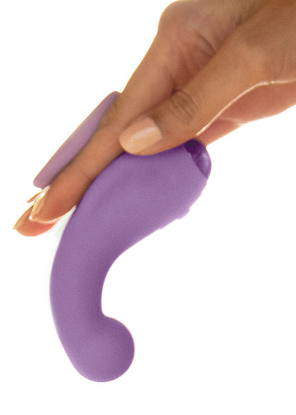 JimmyJane Curved Gripp - Purple USB Rechargeable Finger Stimulator