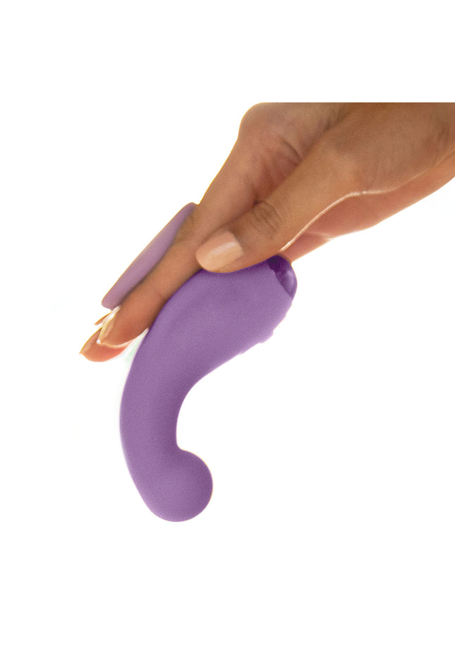 JimmyJane Curved Gripp - Purple USB Rechargeable Finger Stimulator