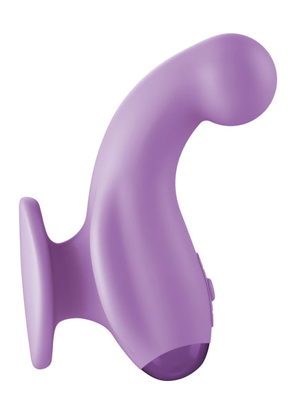 JimmyJane Curved Gripp - Purple USB Rechargeable Finger Stimulator