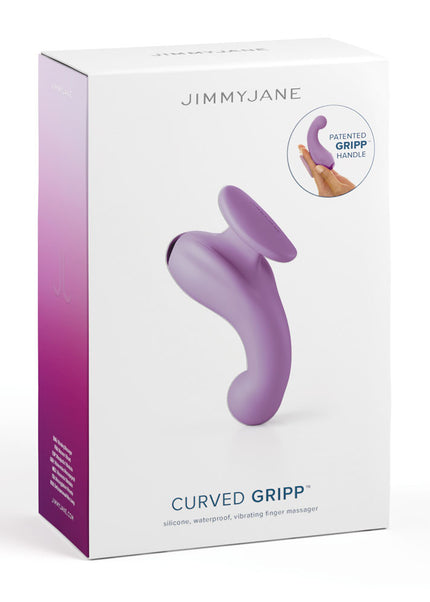 JimmyJane Curved Gripp - Purple USB Rechargeable Finger Stimulator