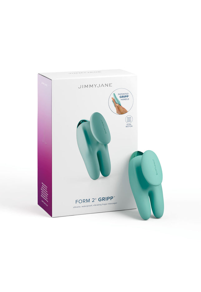 JimmyJane Form 2 Gripp - Teal 9.7 cm USB Rechargeable Handheld Stimulator