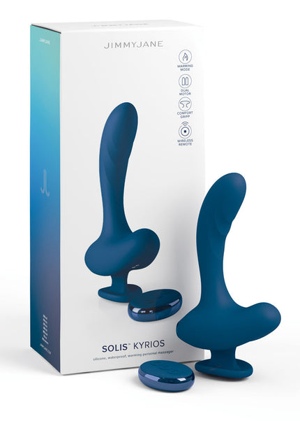 JimmyJane Solis Kyrios - Blue USB Rechargeable Prostate Massager with Remote