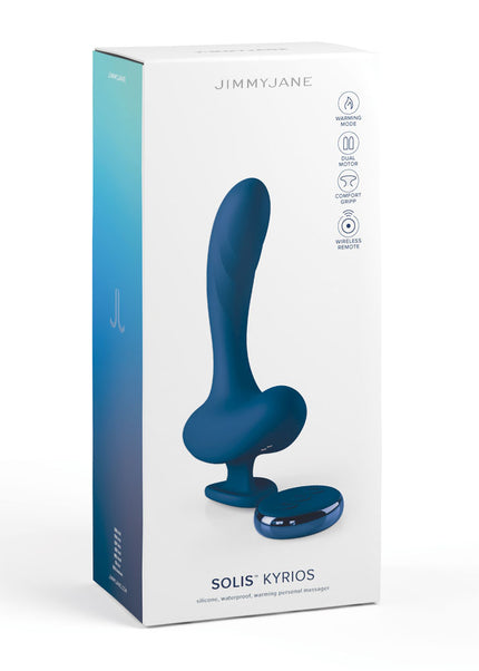 JimmyJane Solis Kyrios - Blue USB Rechargeable Prostate Massager with Remote