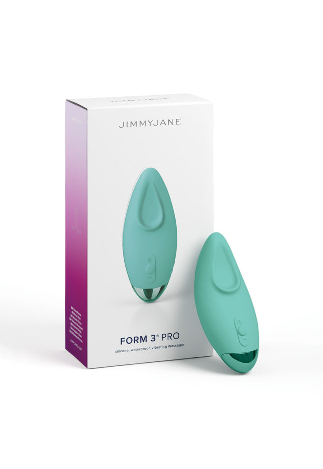 JimmyJane Form 3 PRO - Teal - Teal 10.2 cm USB Rechargeable Handheld Stimulator
