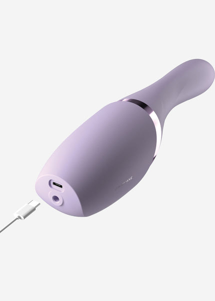 JimmyJane Hello Bang - Purple 27 cm USB Rechargeable Warming & Thrusting Vibrator