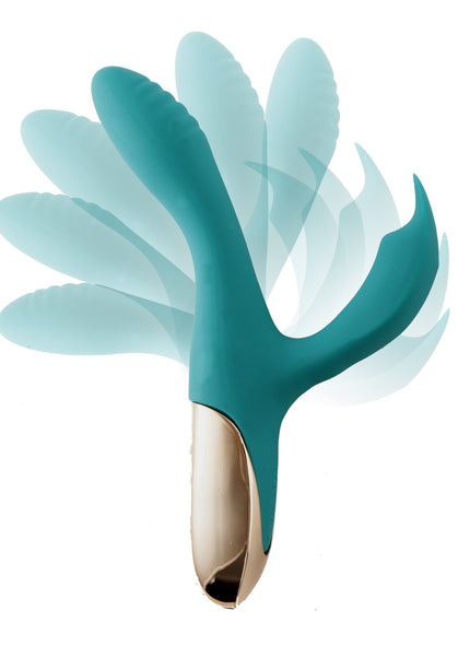 Maia Skyler - Green 21.6 cm USB Rechargeable Bendable Rabbit Vibrator
