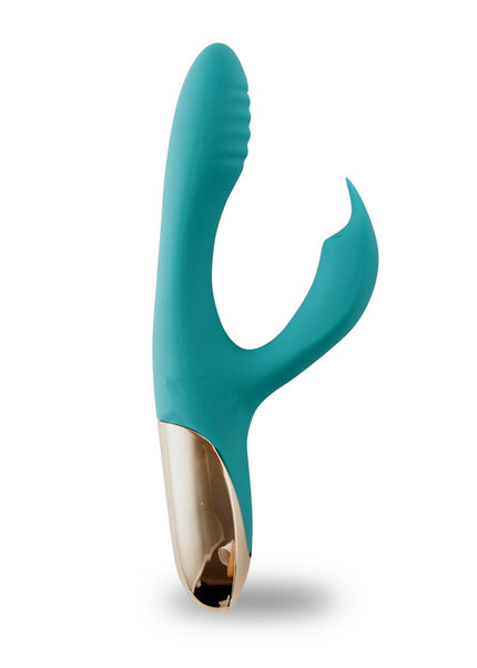 Maia Skyler - Green 21.6 cm USB Rechargeable Bendable Rabbit Vibrator