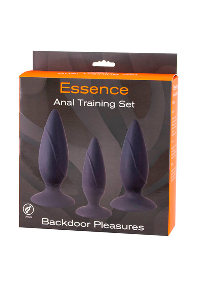 Seven Creations Essence Training Set - Black Butt Plugs - Set of 3 Sizes
