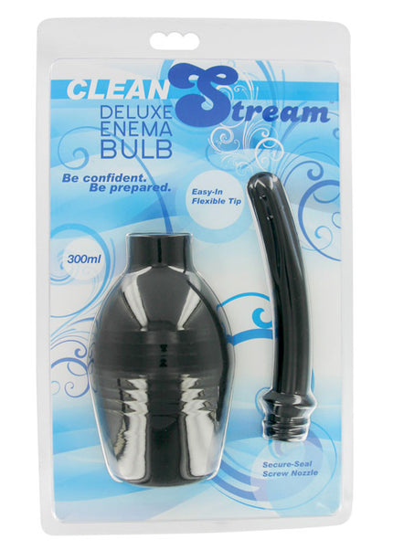 Cleanstream Deluxe Enema Bulb - Black Douche