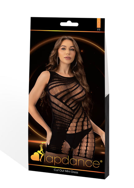 LAPDANCE Cut Out Mini Dress - Black - One Size