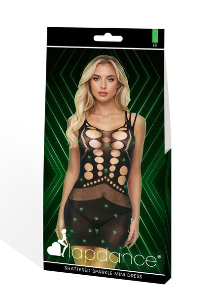 SHATTERED SPARKLE MINI DRESS-GID-OS -
