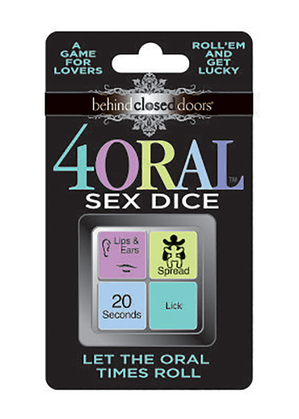 Behind Closed Doors - 4 Oral Sex Dice - Lovers Dice Game