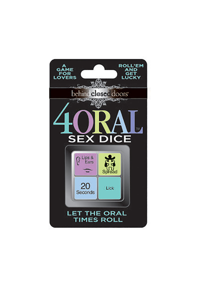 Behind Closed Doors - 4 Oral Sex Dice - Lovers Dice Game