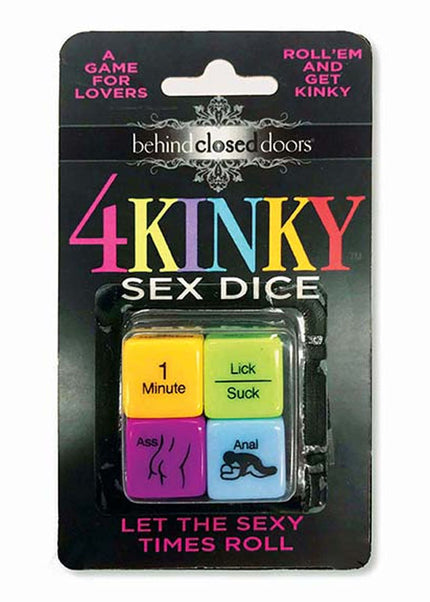 Behind Closed Doors - 4 Kinky Sex Dice - Dice Game for Couples