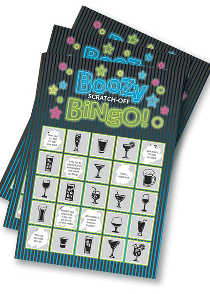 Boozy Bingo - Drinking Scratcher Card
