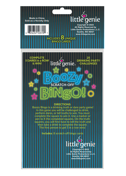 Boozy Bingo - Drinking Scratcher Card