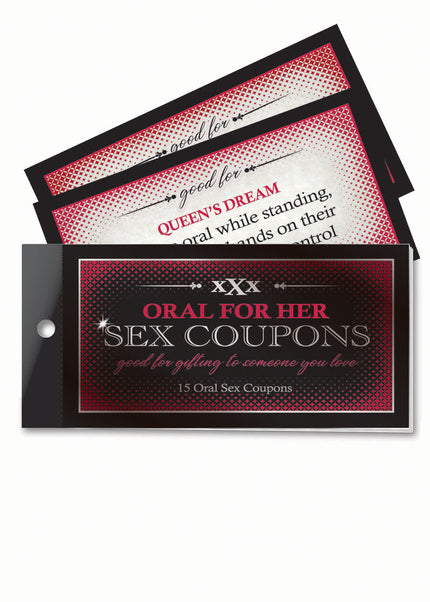 Oral For Her Sex Coupons - Set of 15 Coupons