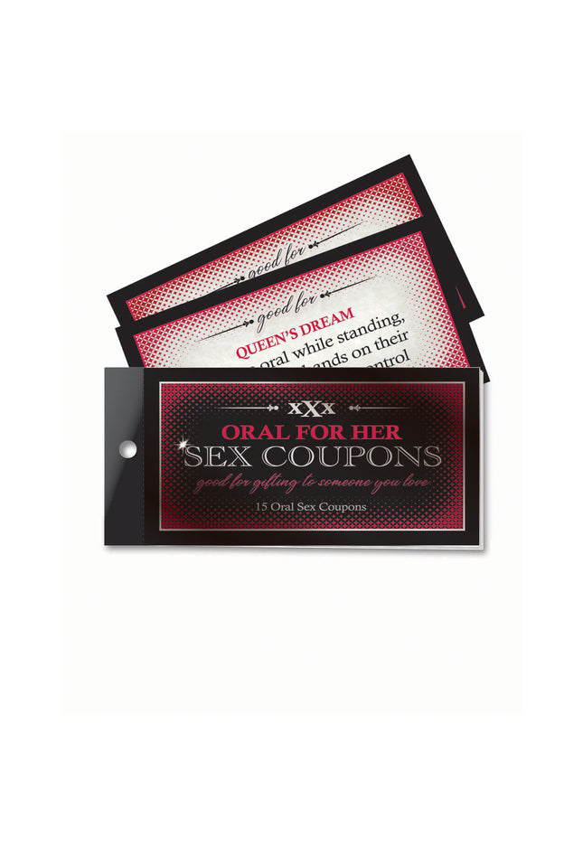 Oral For Her Sex Coupons - Set of 15 Coupons