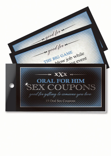 Oral For Him Sex Coupons - Set of 15 Coupons