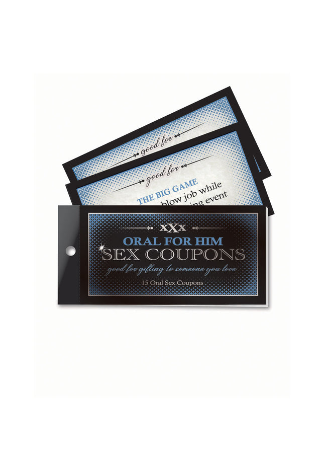 Oral For Him Sex Coupons - Set of 15 Coupons