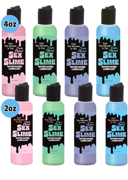 Sex Slime Cum Style Creature Lube - Blue 120 ml - Blue Cum Style Water Based Lubricant - 120 ml Bottle