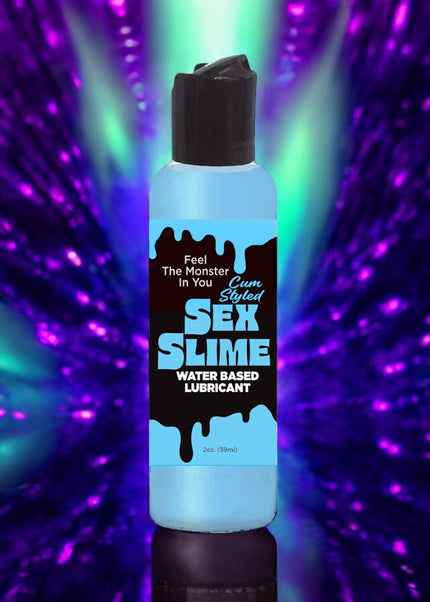Sex Slime Cum Style Creature Lube - Blue 60 ml - Blue Cum Style Water Based Lubricant - 60 ml Bottle