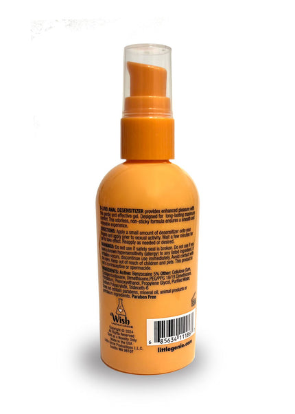 B-LUVD Anal Desensitising Lubricant - Water Based Anal Desensitising Lubricant - 118 ml Bottle