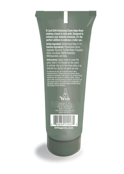 B-LUVD Girth Enhancing Cream - Male Thickening Cream - 59 ml Tube