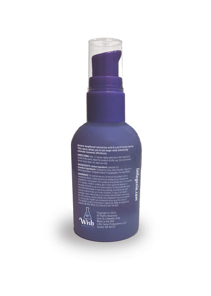 B-LUVD Prolong Spray - Male Desensitising Spray - 59 ml Bottle